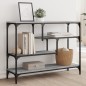 vidaXL Mesa consola madera de ingeniería gris Sonoma 100x30x75 cm vidaXL Mesa consola madera de ingeniería gris Sonoma 100x30x75 cm