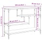vidaXL Mesa consola madera de ingeniería gris Sonoma 100x30x75 cm vidaXL Mesa consola madera de ingeniería gris Sonoma 100x30x75 cm