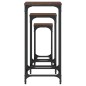 vidaXL Mesas auxiliares apilables 3 uds madera ingeniería marrón roble vidaXL Mesas auxiliares apilables 3 uds madera ingeniería marrón roble