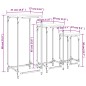 vidaXL Mesas auxiliares apilables 3 uds madera ingeniería marrón roble vidaXL Mesas auxiliares apilables 3 uds madera ingeniería marrón roble