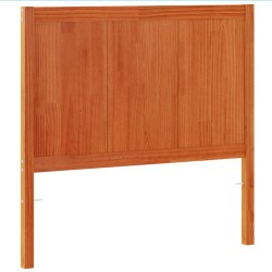 vidaXL Cabecero de cama madera maciza de pino marrón cera 100 cm