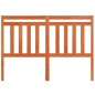 vidaXL Cabecero de cama madera maciza de pino marrón cera 135 cm