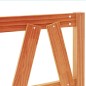 vidaXL Cabecero de cama madera maciza de pino marrón cera 135 cm