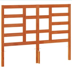 vidaXL Cabecero de cama madera maciza de pino marrón cera 135 cm