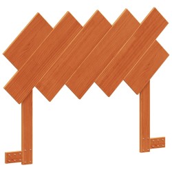 vidaXL Cabecero de cama madera maciza de pino marrón cera 100 cm