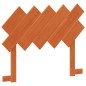 vidaXL Cabecero de cama madera maciza de pino marrón cera 100 cm