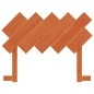 vidaXL Cabecero de cama madera maciza de pino marrón cera 100 cm