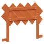 vidaXL Cabecero de cama madera maciza de pino marrón cera 100 cm