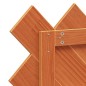 vidaXL Cabecero de cama madera maciza de pino marrón cera 100 cm