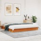 vidaXL Estructura de cama madera maciza pino marrón cera 120x200 cm vidaXL Estructura de cama madera maciza pino marrón cera 120x200 cm