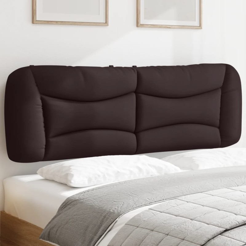 vidaXL Cabecero de cama acolchado tela marrón oscuro 160 cm vidaXL Cabecero de cama acolchado tela marrón oscuro 160 cm