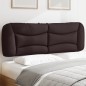vidaXL Cabecero de cama acolchado tela marrón oscuro 160 cm vidaXL Cabecero de cama acolchado tela marrón oscuro 160 cm