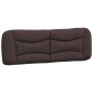 vidaXL Cabecero de cama acolchado tela marrón oscuro 160 cm vidaXL Cabecero de cama acolchado tela marrón oscuro 160 cm
