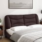 vidaXL Cabecero de cama acolchado tela marrón oscuro 160 cm vidaXL Cabecero de cama acolchado tela marrón oscuro 160 cm