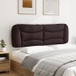 vidaXL Cabecero de cama acolchado tela marrón oscuro 160 cm vidaXL Cabecero de cama acolchado tela marrón oscuro 160 cm
