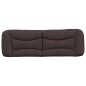 vidaXL Cabecero de cama acolchado tela marrón oscuro 160 cm vidaXL Cabecero de cama acolchado tela marrón oscuro 160 cm