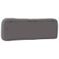 vidaXL Cabecero de cama acolchado cuero sintético gris 160 cm