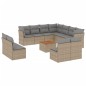 vidaXL Set de sofás de jardín 12 pzas y cojines ratán sintético marrón vidaXL Set de sofás de jardín 12 pzas y cojines ratán sintético marrón