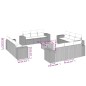 vidaXL Set sofás de jardín con cojines 13 pzas ratán sintético beige vidaXL Set sofás de jardín con cojines 13 pzas ratán sintético beige