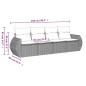 vidaXL Juego de sofás jardín con cojines 4 pzas ratán sintético beige vidaXL Juego de sofás jardín con cojines 4 pzas ratán sintético beige