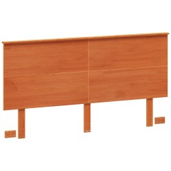 vidaXL Cabecero de cama madera maciza de pino marrón cera 160 cm