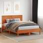 vidaXL Cabecero de cama madera maciza de pino marrón cera 160 cm vidaXL Cabecero de cama madera maciza de pino marrón cera 160 cm