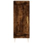 vidaXL Aparador de madera contrachapada roble ahumado 34,5x34x180 cm vidaXL Aparador de madera contrachapada roble ahumado 34,5x34x180 cm