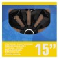 ProPlus Tapacubos 15" Fox negro 4 unidades ProPlus Tapacubos 15" Fox negro 4 unidades