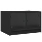 vidaXL Mesa de centro con puertas de vidrio negra 68x50x42 cm vidaXL Mesa de centro con puertas de vidrio negra 68x50x42 cm