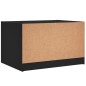 vidaXL Mesa de centro con puertas de vidrio negra 68x50x42 cm vidaXL Mesa de centro con puertas de vidrio negra 68x50x42 cm