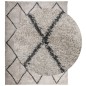 vidaXL Alfombra de pelo largo moderna beige y antracita 300x400 cm vidaXL Alfombra de pelo largo moderna beige y antracita 300x400 cm