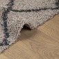 vidaXL Alfombra de pelo largo moderna beige y antracita 300x400 cm vidaXL Alfombra de pelo largo moderna beige y antracita 300x400 cm
