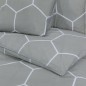 vidaXL Juego de funda nórdica algodón gris 240x220 cm vidaXL Juego de funda nórdica algodón gris 240x220 cm
