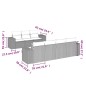 vidaXL Set de sofás de jardín 8 pzas y cojines ratán sintético gris vidaXL Set de sofás de jardín 8 pzas y cojines ratán sintético gris