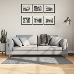 vidaXL Alfombra peluda de pelo largo moderna PAMPLONA gris 80x150 cm