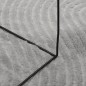 vidaXL Alfombra de pelo corto look escandinavo IZA gris Ø 120 cm