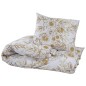vidaXL Juego de funda nórdica algodón blanco y marrón 200x200 cm vidaXL Juego de funda nórdica algodón blanco y marrón 200x200 cm