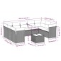 vidaXL Set de sofás de jardín 10 pzas cojines ratán sintético negro vidaXL Set de sofás de jardín 10 pzas cojines ratán sintético negro
