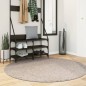 vidaXL Alfombra peluda de pelo largo moderna PAMPLONA beige Ø 160 cm vidaXL Alfombra peluda de pelo largo moderna PAMPLONA beige Ø 160 cm