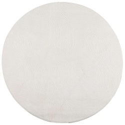 vidaXL Alfombra de pelo corto look escandinavo IZA crema Ø 100 cm