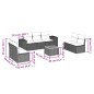 vidaXL Juego de sofás de jardín con cojines beige 8 pzas ratán PE vidaXL Juego de sofás de jardín con cojines beige 8 pzas ratán PE