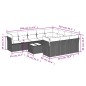 vidaXL Set de sofás de jardín 11 pzas y cojines ratán sintético negro vidaXL Set de sofás de jardín 11 pzas y cojines ratán sintético negro