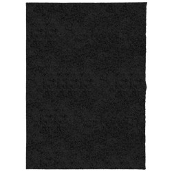 vidaXL Alfombra peluda de pelo largo moderna PAMPLONA negra 240x340 cm