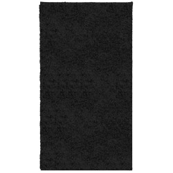 vidaXL Alfombra peluda de pelo largo moderna PAMPLONA negra 60x110 cm