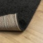 vidaXL Alfombra peluda de pelo largo moderna PAMPLONA negra 60x110 cm