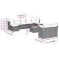 vidaXL Set de sofás de jardín 10 pzas con cojines ratán sintético gris vidaXL Set de sofás de jardín 10 pzas con cojines ratán sintético gris
