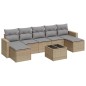 vidaXL Juego de sofás de jardín con cojines beige 8 pzas ratán PE vidaXL Juego de sofás de jardín con cojines beige 8 pzas ratán PE