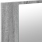 vidaXL Armario espejo de baño luz LED acrílico gris Sonoma 90x12x45 cm vidaXL Armario espejo de baño luz LED acrílico gris Sonoma 90x12x45 cm