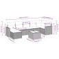 vidaXL Set de sofás de jardín 8 pzas y cojines ratán sintético gris vidaXL Set de sofás de jardín 8 pzas y cojines ratán sintético gris