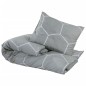 vidaXL Juego de funda nórdica algodón gris 200x200 cm vidaXL Juego de funda nórdica algodón gris 200x200 cm
